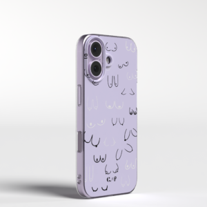 Candy x Perf boob purple soft iPhone Telefoonhoesje